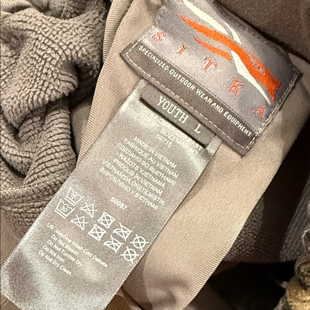 Youth Sitka Camouflage Pants - Picture 2 of 6